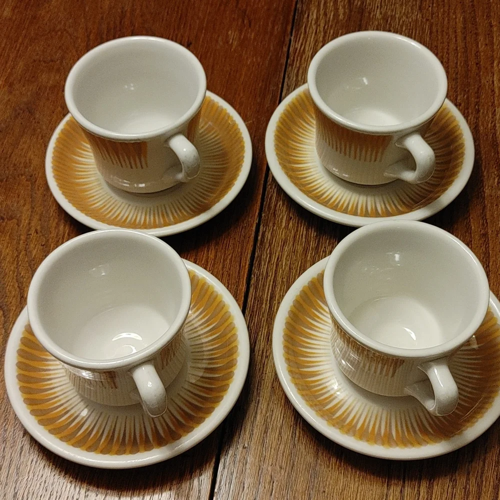 Rare MCM Paul McCobb Jackson China Restaurant Ware Coffee Cup & Saucer